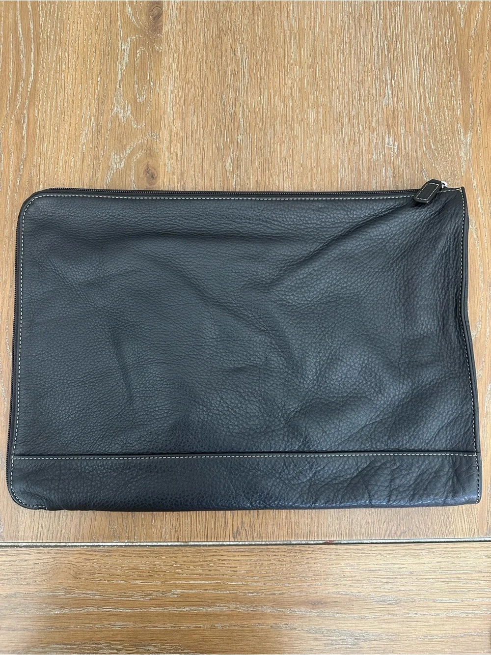 Levenger brown leather laptop case “breifolio”